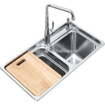 304 Stainless Steel Kitchen Sink China Factory Kitchen Sink Double Bowl double bowl Industrial Kitchen Sink