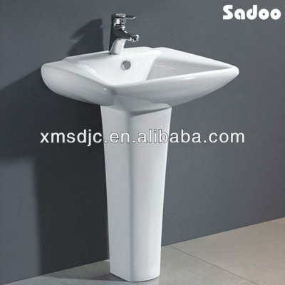 Wall mounted ceramic pedestal basin chaozhou